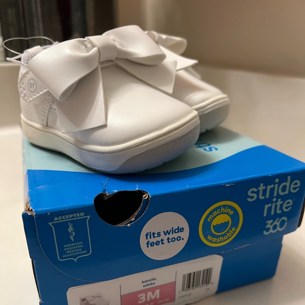 Girls Stride Rite Sneakers with now. Never worn!